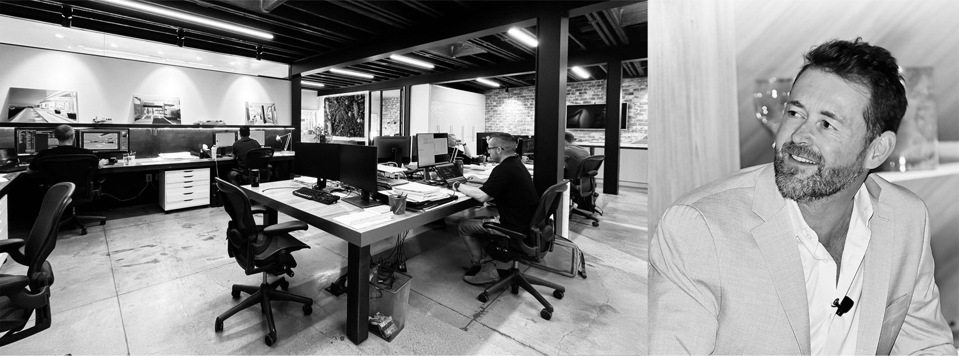 MCCLEAN DESIGN - Office and Paul McClean Portrait